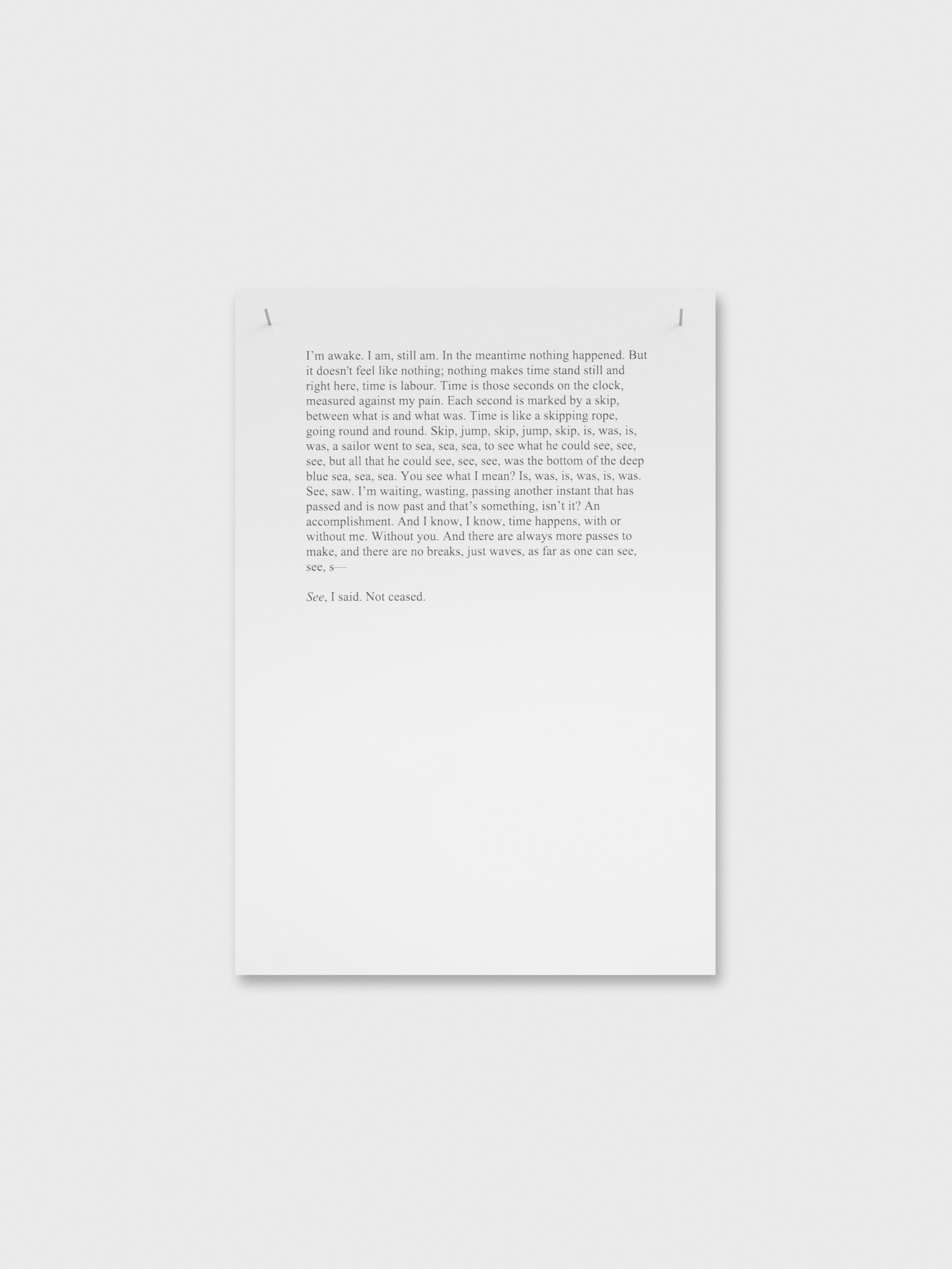 Moosje M Goosen «On Wards»